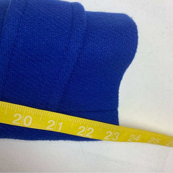 j crew size 2 blue stadium cloth pea coat wool blend business casual royal - Picture 11 of 11